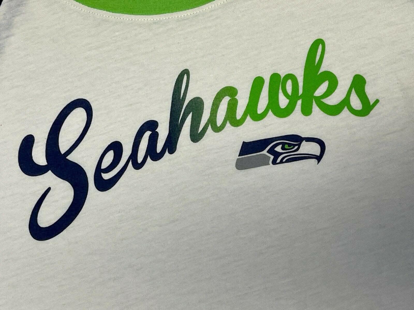 NFL Seattle Seahawks '47 Raglan Splitter T-Shirt Women's Small NWT