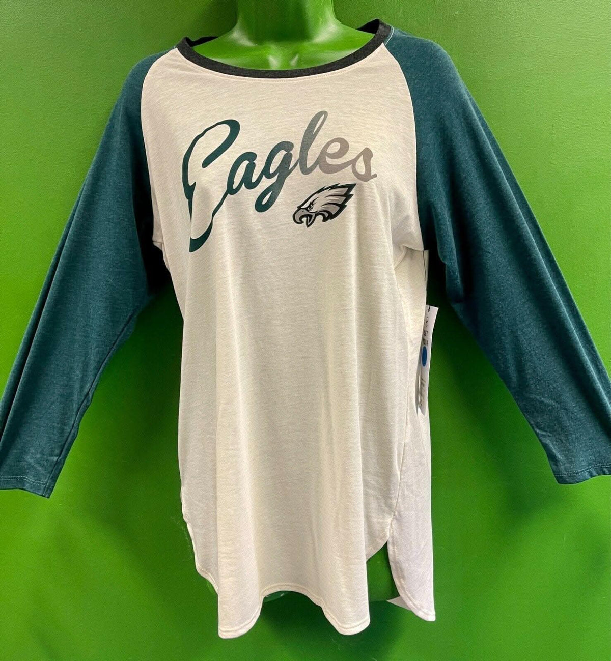 NFL Philadelphia Eagles '47 Raglan Splitter T-Shirt Women's Large NWT