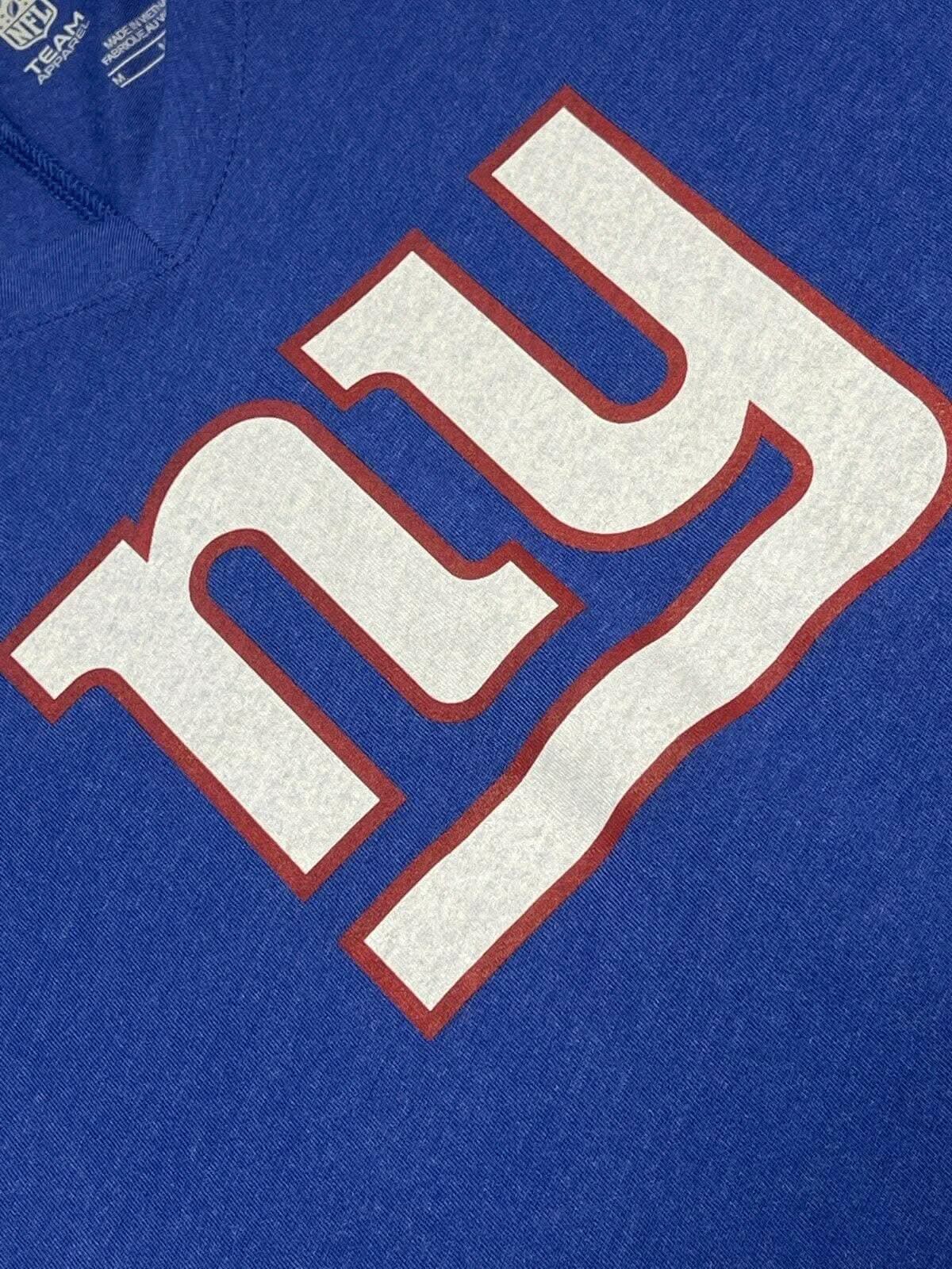 NFL New York Giants V-Neck Classic Logo T-Shirt Women's Medium NWT