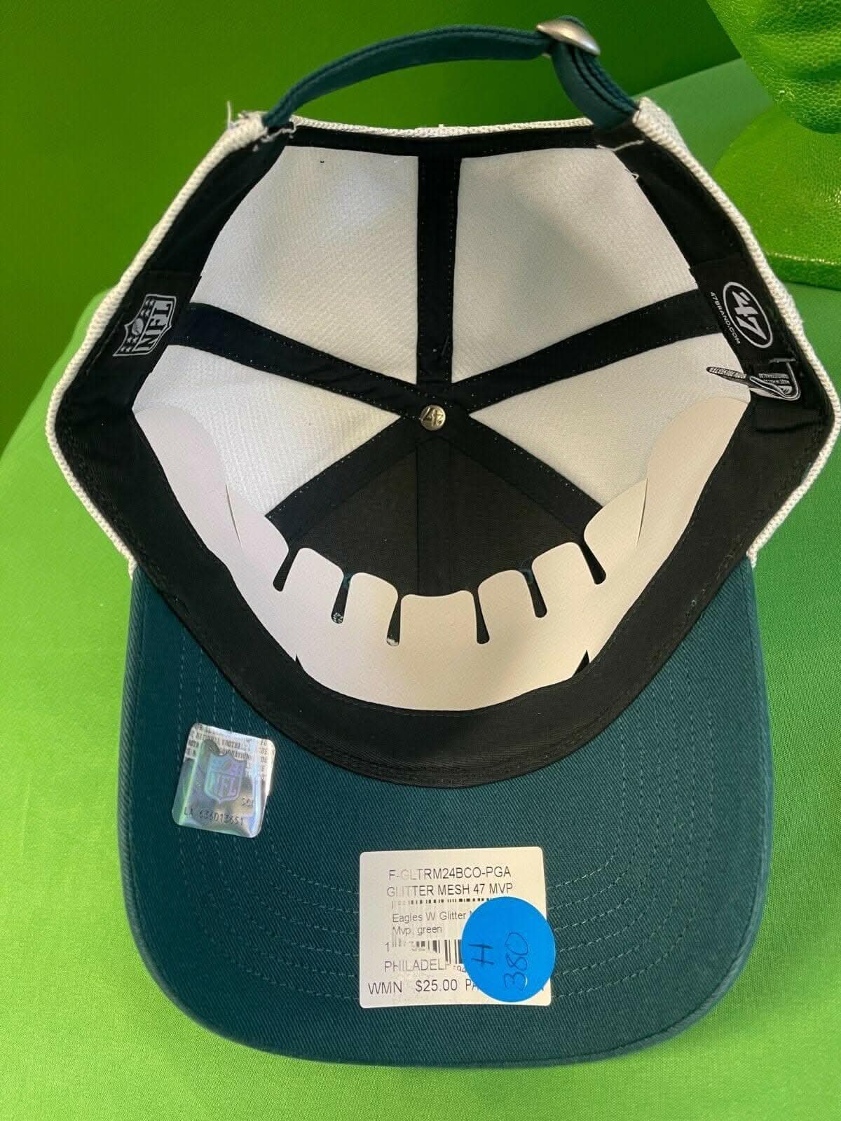 NFL Philadelphia Eagles '47 MVP Glitter Hat Cap Women's OSFA NWT