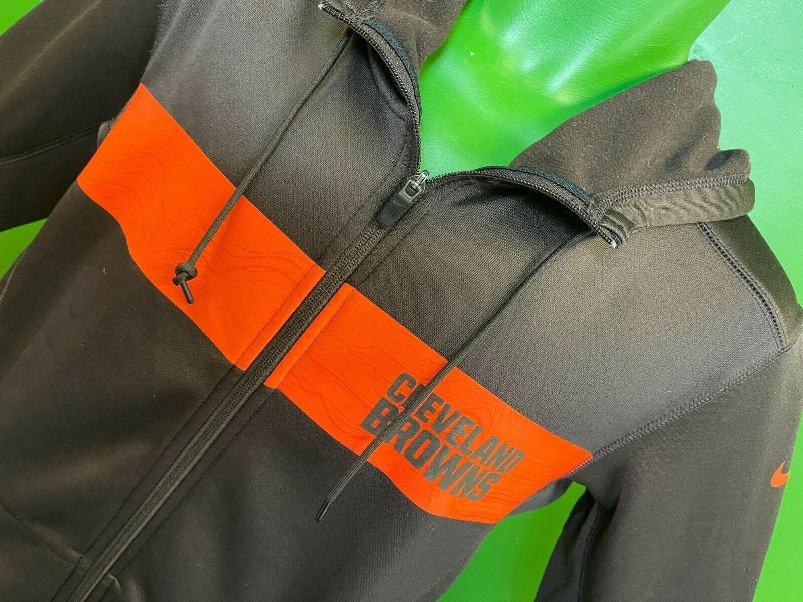 NFL Cleveland Browns On-Field Full Zip Hoodie Men's Small