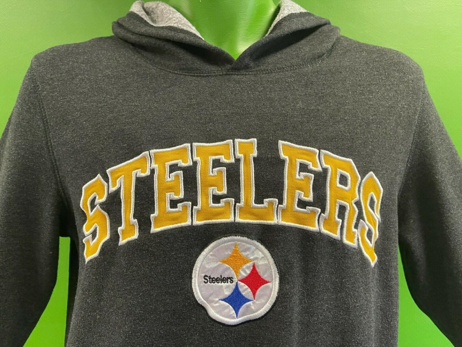 NFL Pittsburgh Steelers Charcoal Grey Hoodie Women's Medium