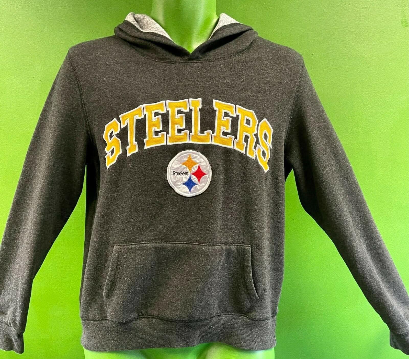 NFL Pittsburgh Steelers Charcoal Grey Hoodie Women's Medium