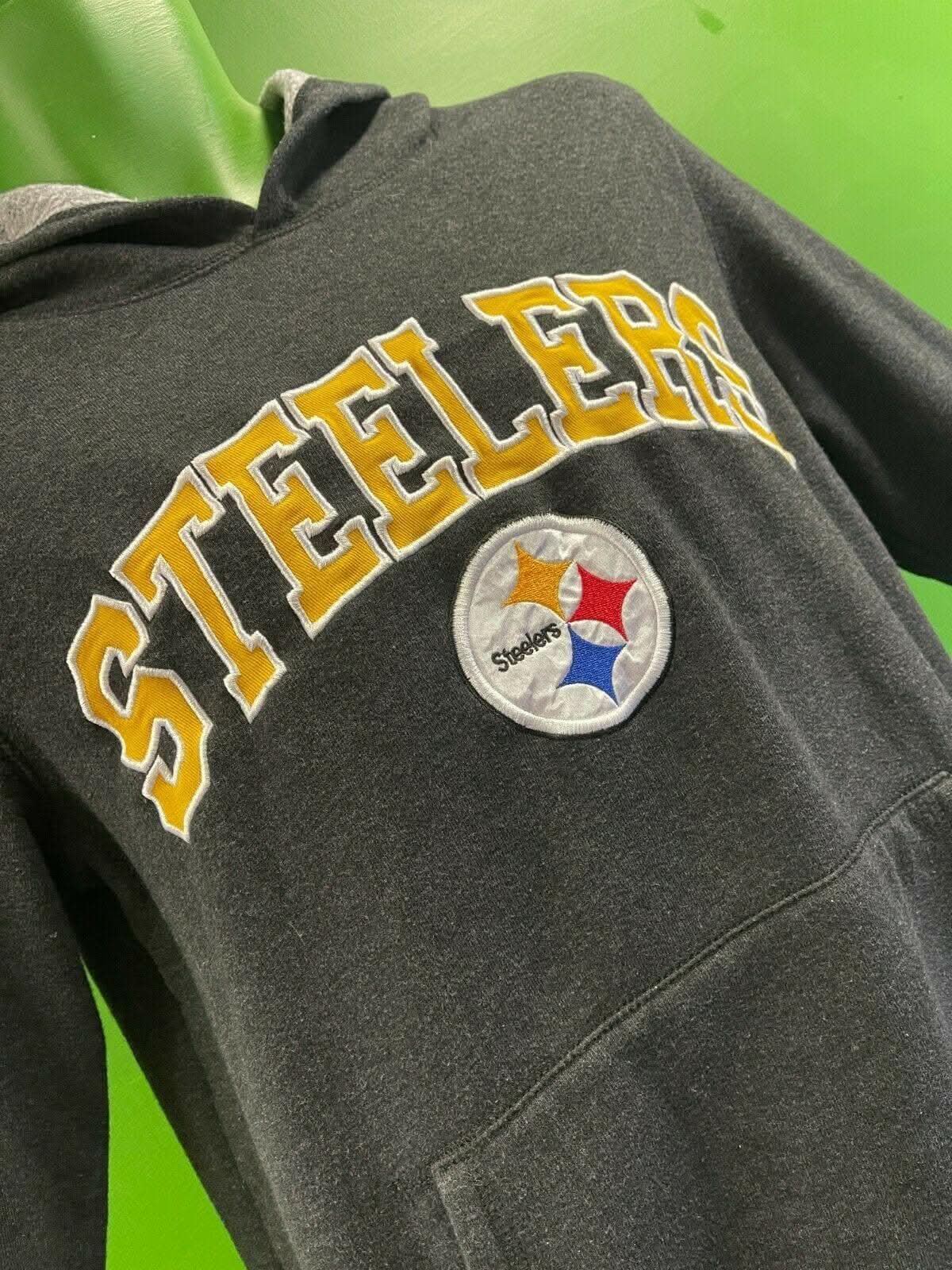 NFL Pittsburgh Steelers Charcoal Grey Hoodie Women's Medium