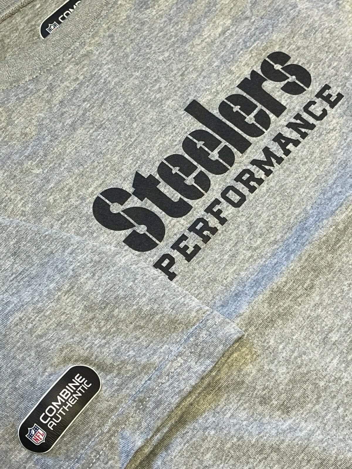 NFL Pittsburgh Steelers Under Armour Heat Gear Grey T-Shirt Youth Large
