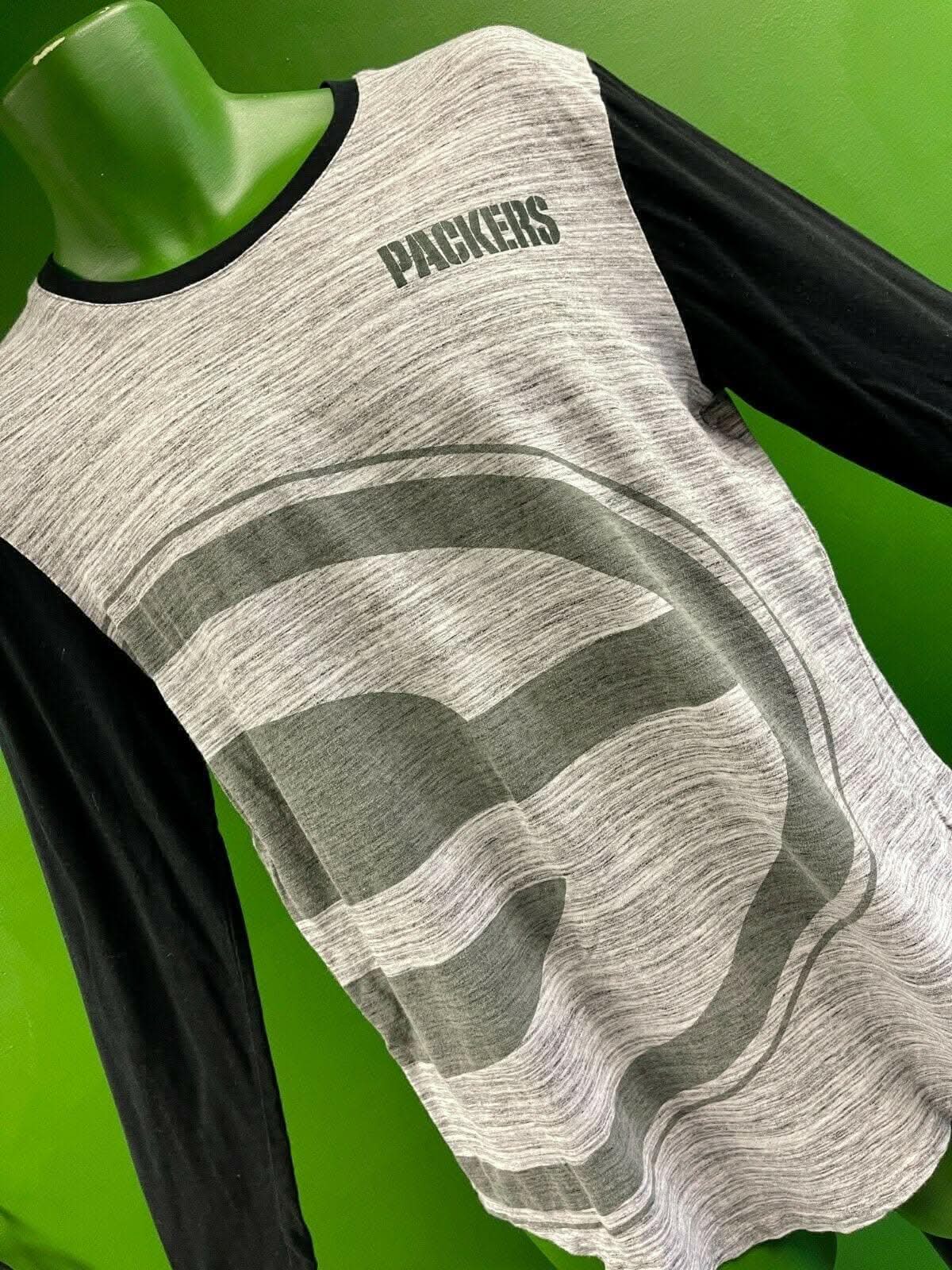 NFL Green Bay Packers Monochrome L-S T-Shirt Men's Medium