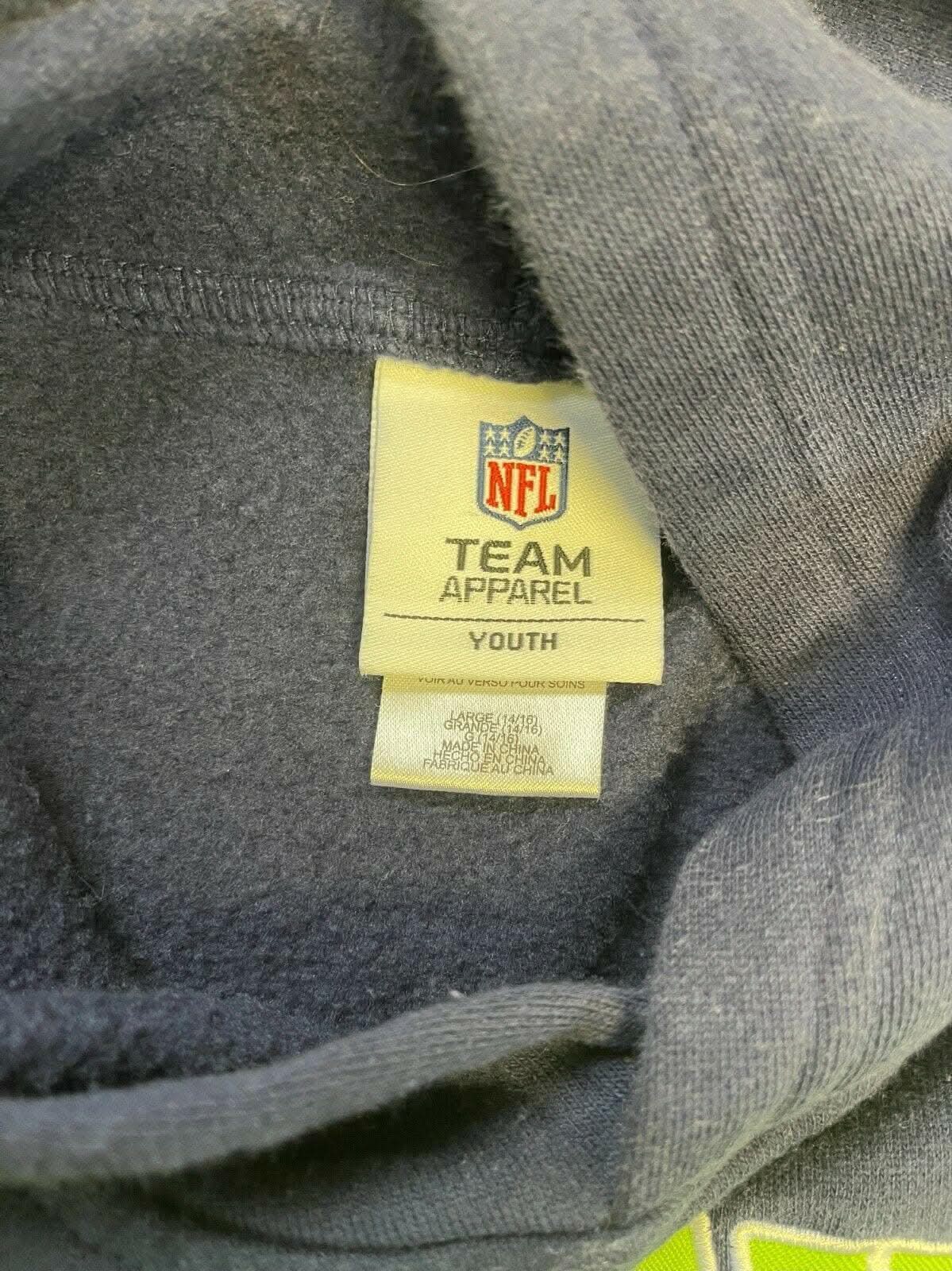 NFL Seattle Seahawks Pullover Hoodie Stitched Youth Large 14-16