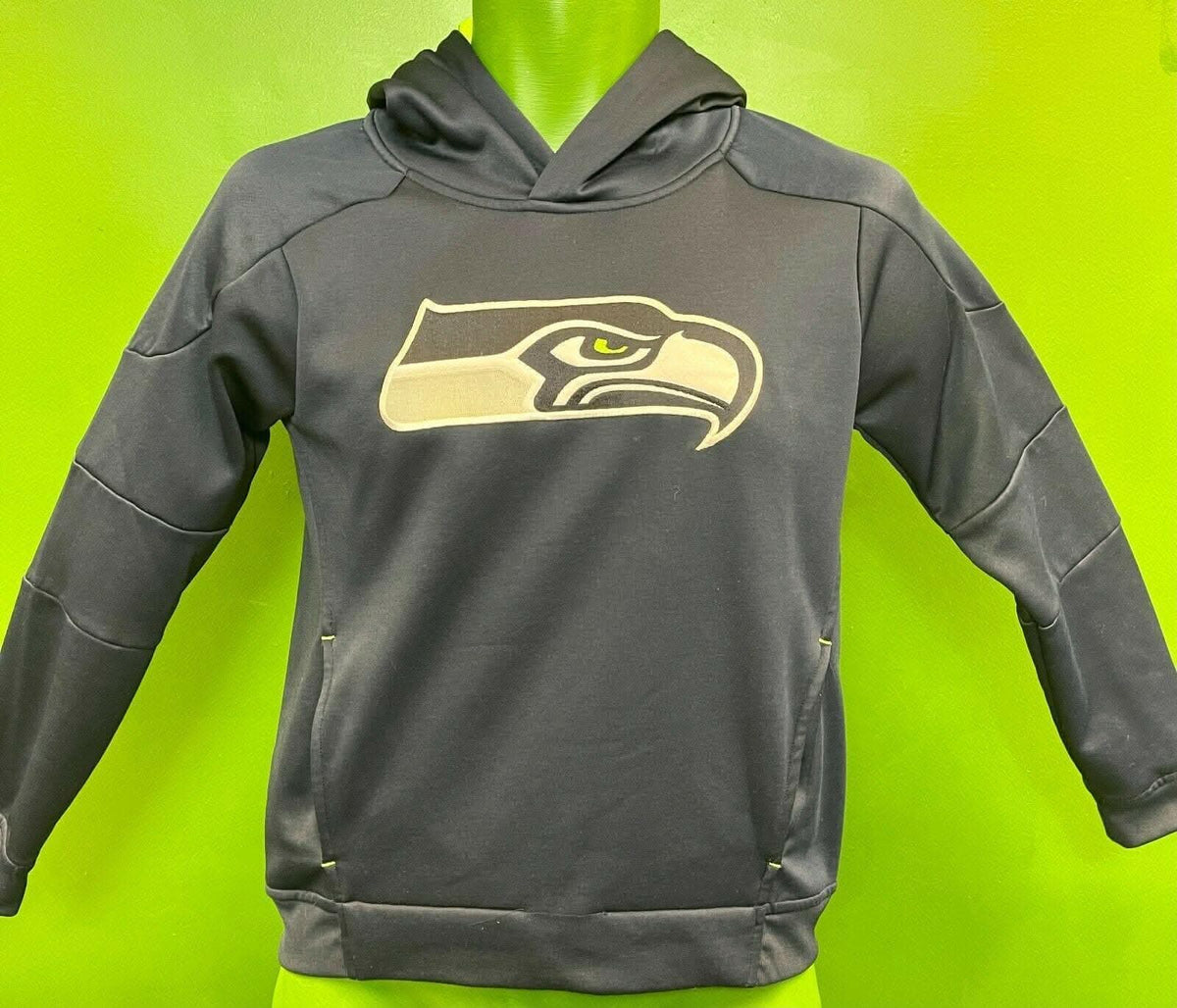 NFL Seattle Seahawks Navy Pullover Hoodie Youth Medium 10-12
