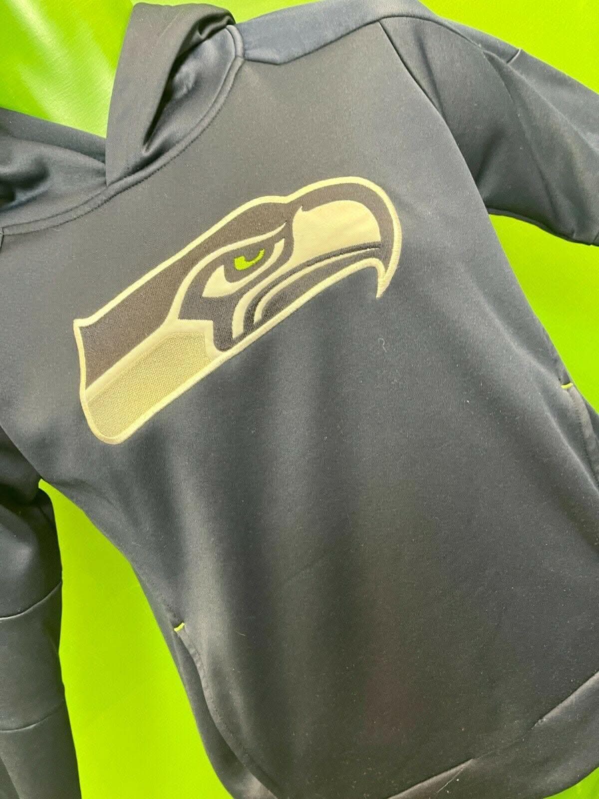 NFL Seattle Seahawks Navy Pullover Hoodie Youth Medium 10-12