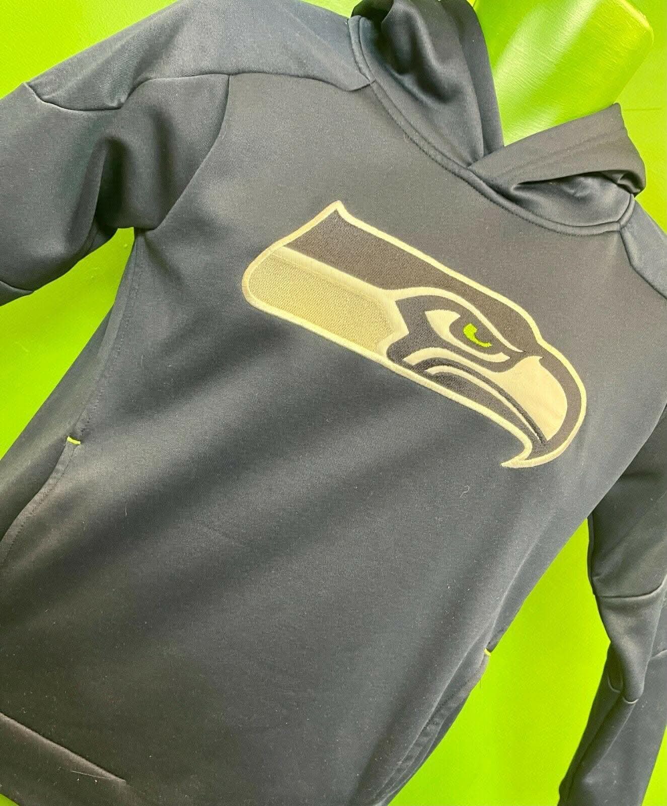 NFL Seattle Seahawks Navy Pullover Hoodie Youth Medium 10-12