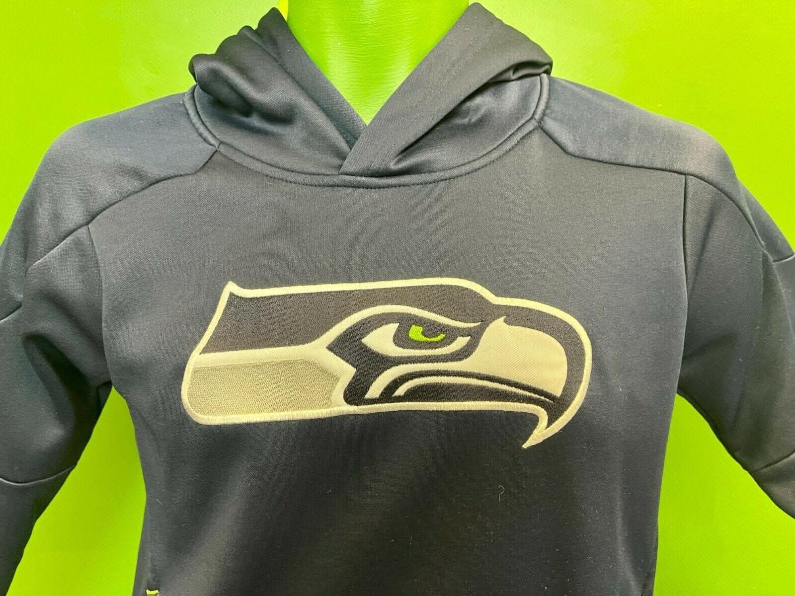 NFL Seattle Seahawks Navy Pullover Hoodie Youth Medium 10-12