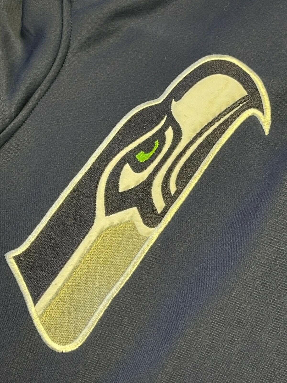 NFL Seattle Seahawks Navy Pullover Hoodie Youth Medium 10-12