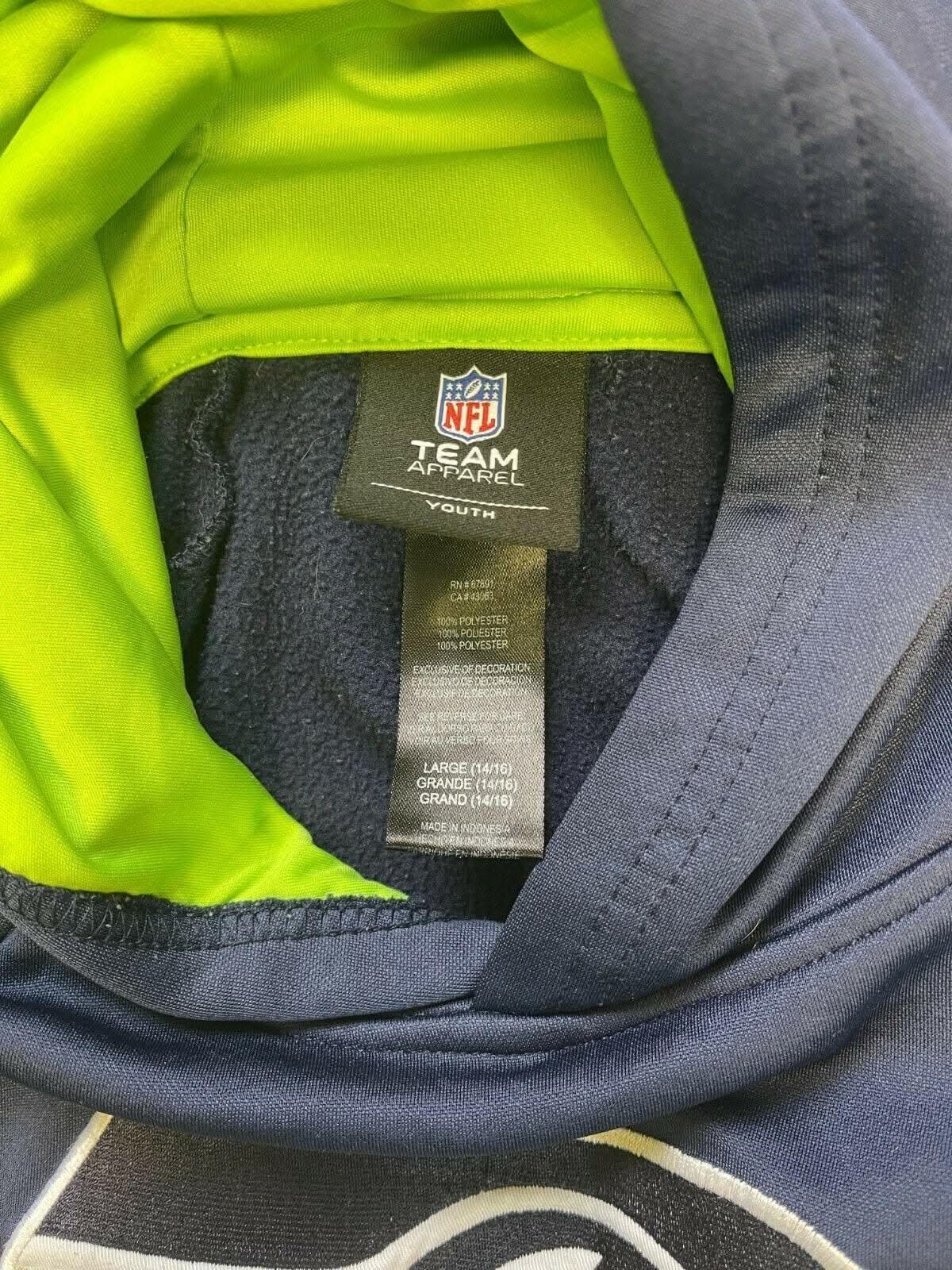 NFL Seattle Seahawks Pullover Hoodie Youth Large 14-16