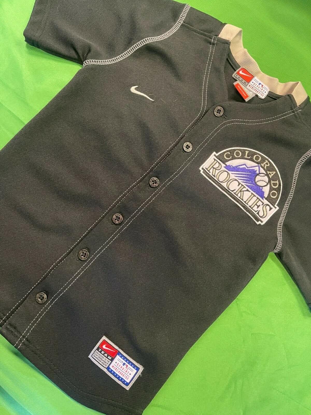 MLB Colorado Rockies Black Baseball Jersey Youth X-Small 5