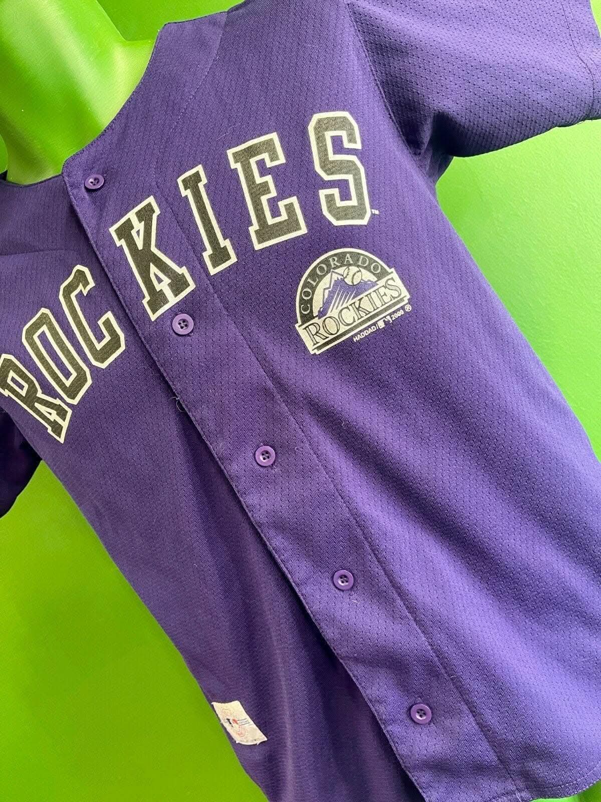 MLB Colorado Rockies Textured Jersey Screened Youth Medium