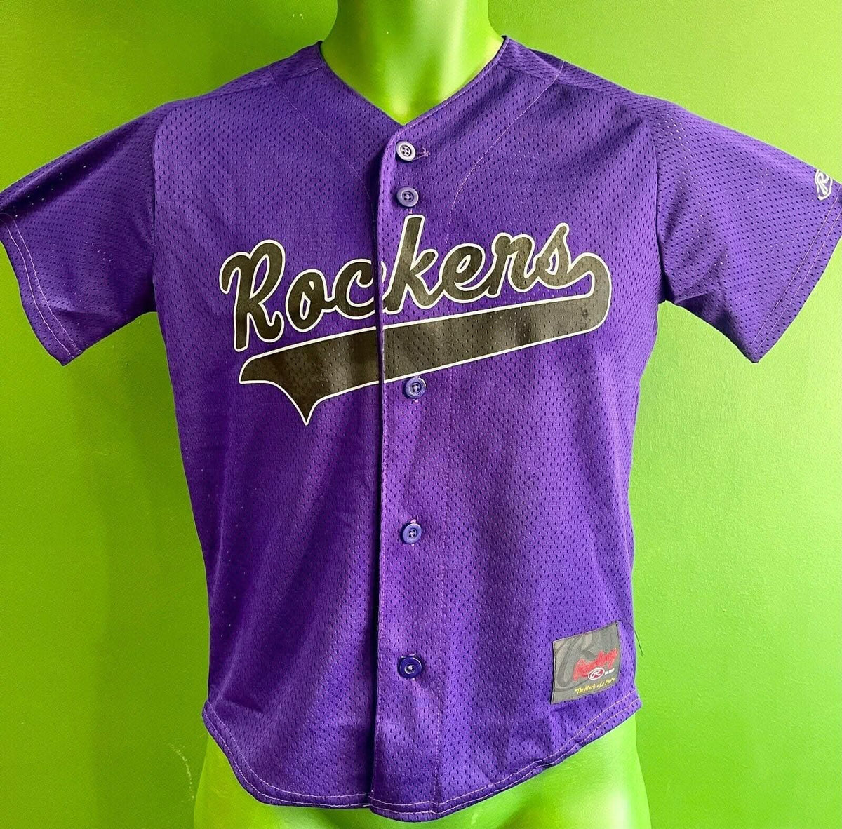 Rockers Moorhead #3 Rawlings Baseball Jersey Youth Medium 10-12 NWT