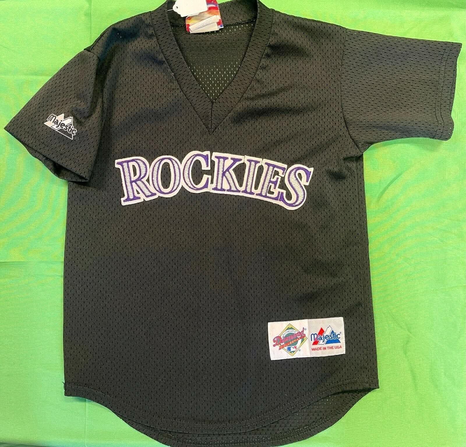 MLB Colorado Rockies Majestic Diamond Collection Baseball Jersey Youth Small