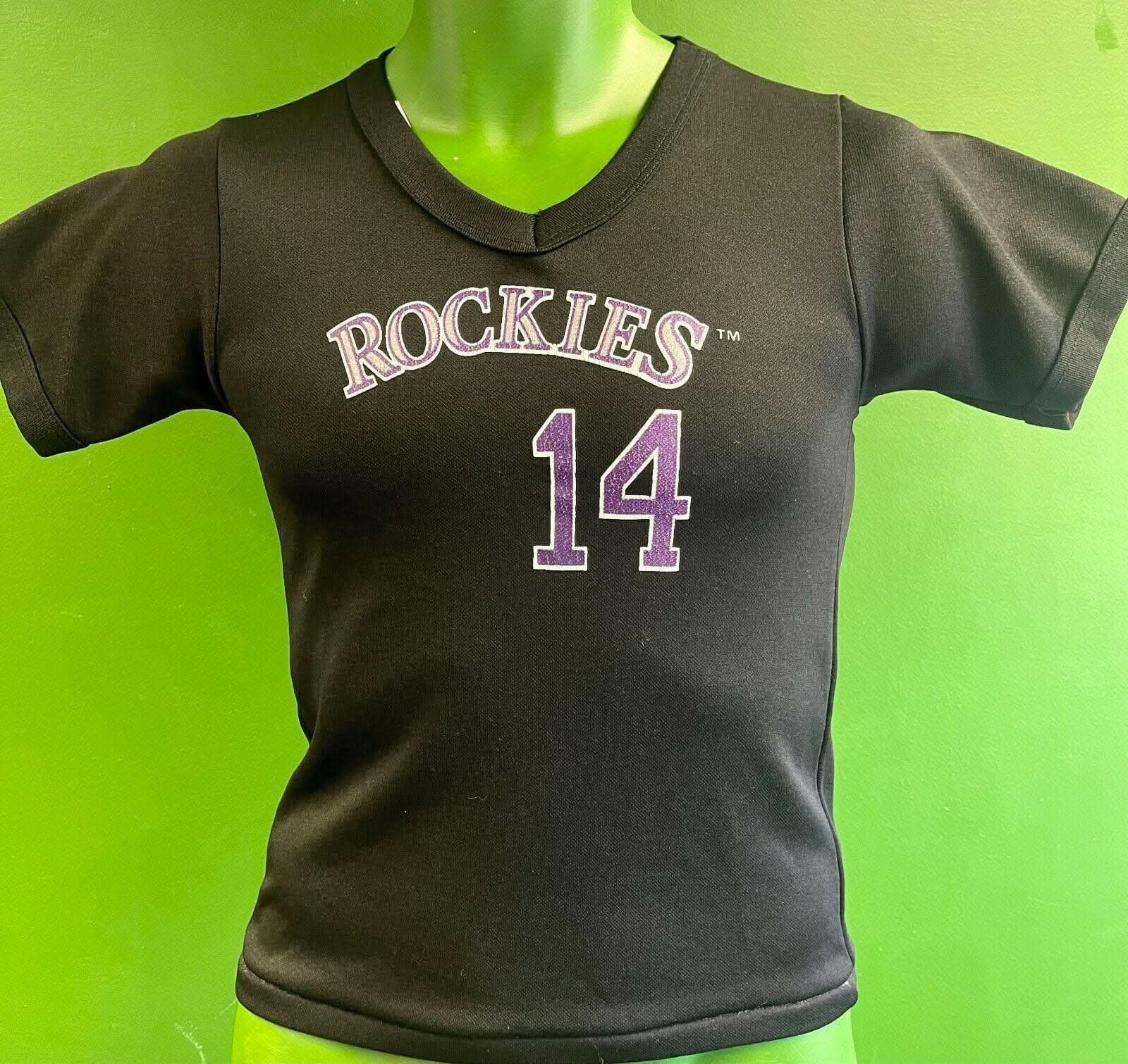 MLB Colorado Rockies Jersey-Style Top #14 Youth Medium