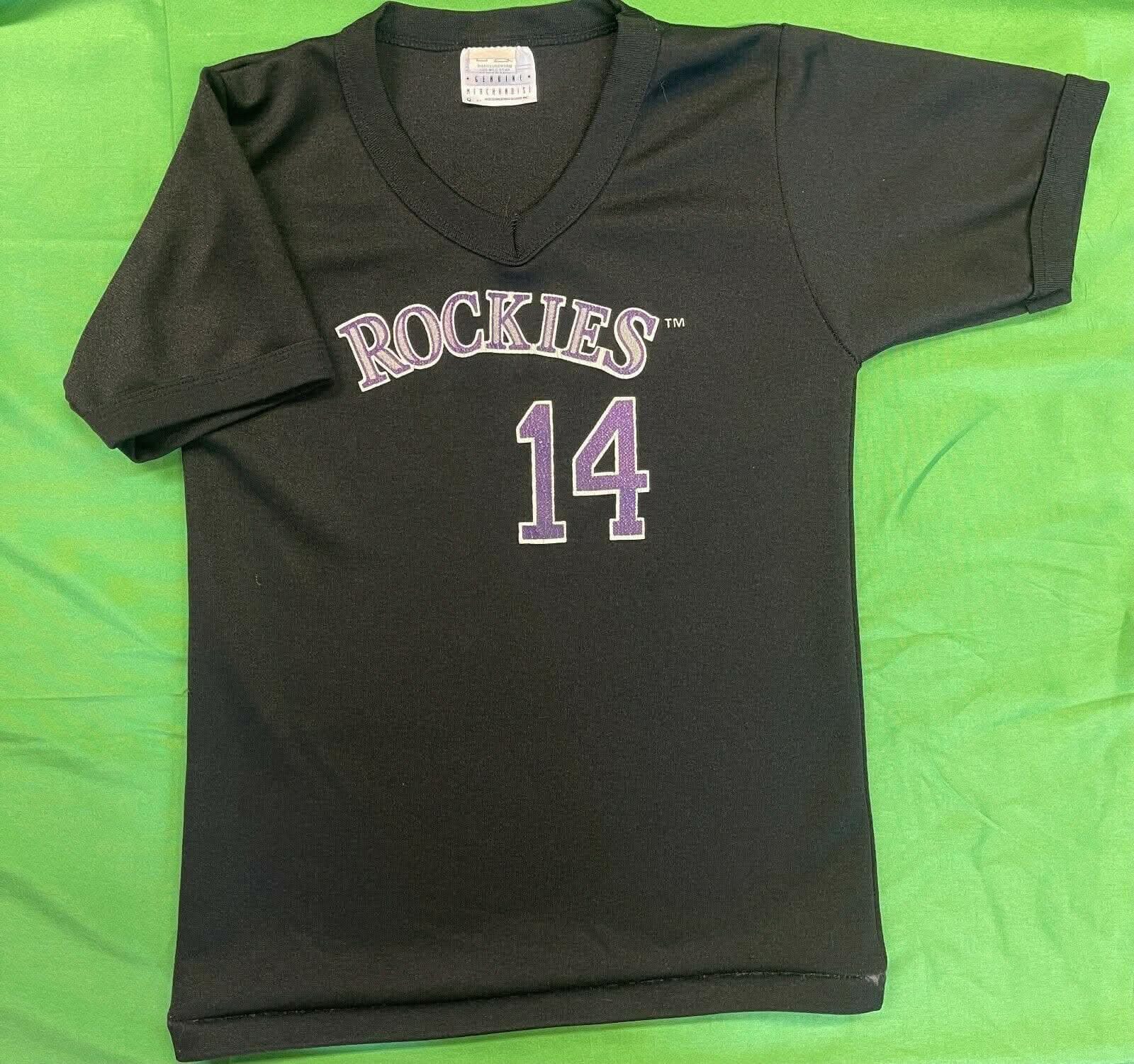 MLB Colorado Rockies Jersey-Style Top #14 Youth Medium