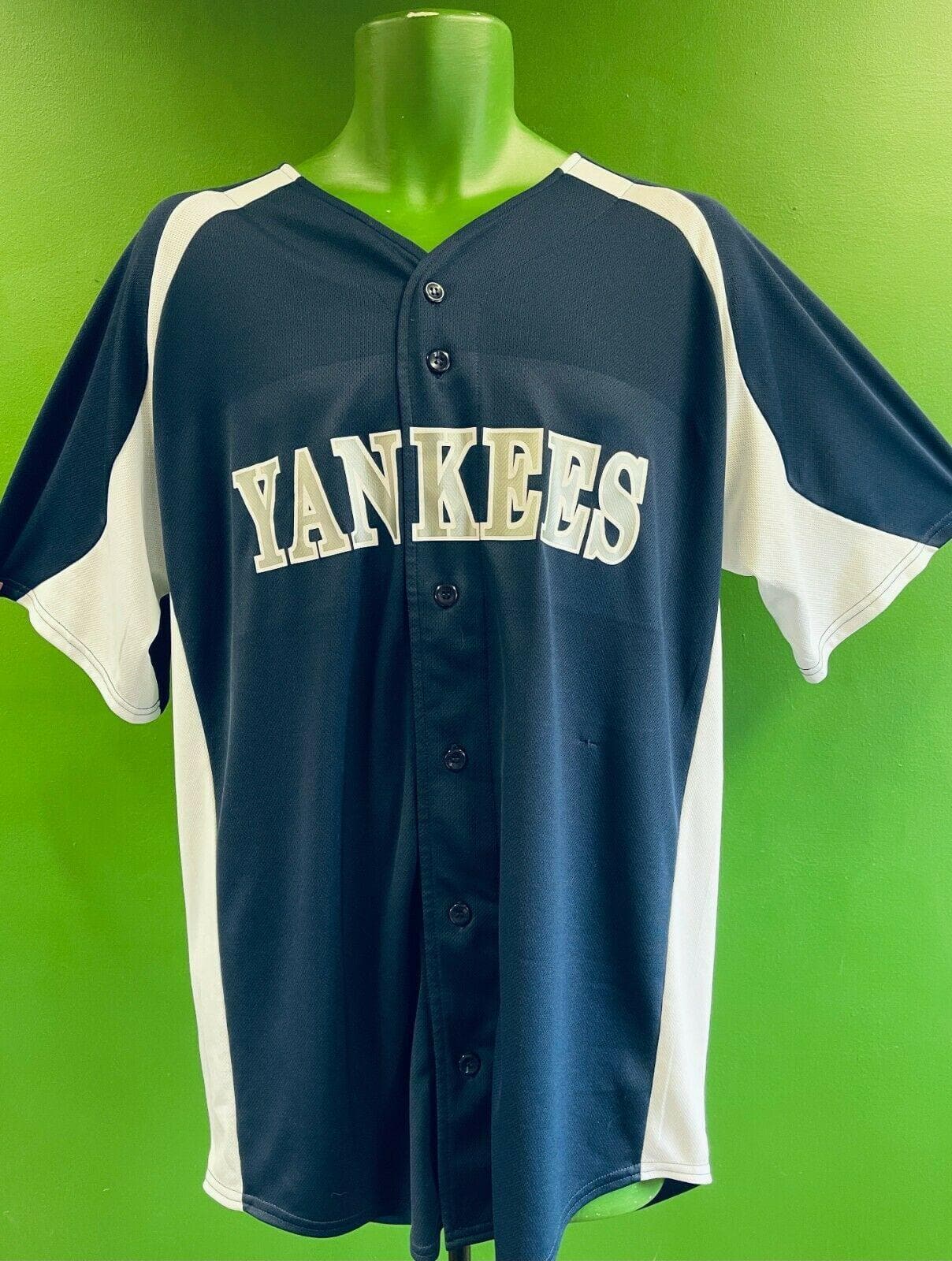 Vintage Majestic New York Yankees Gray Road Jersey Men’s Size Large *PLEASE  READ