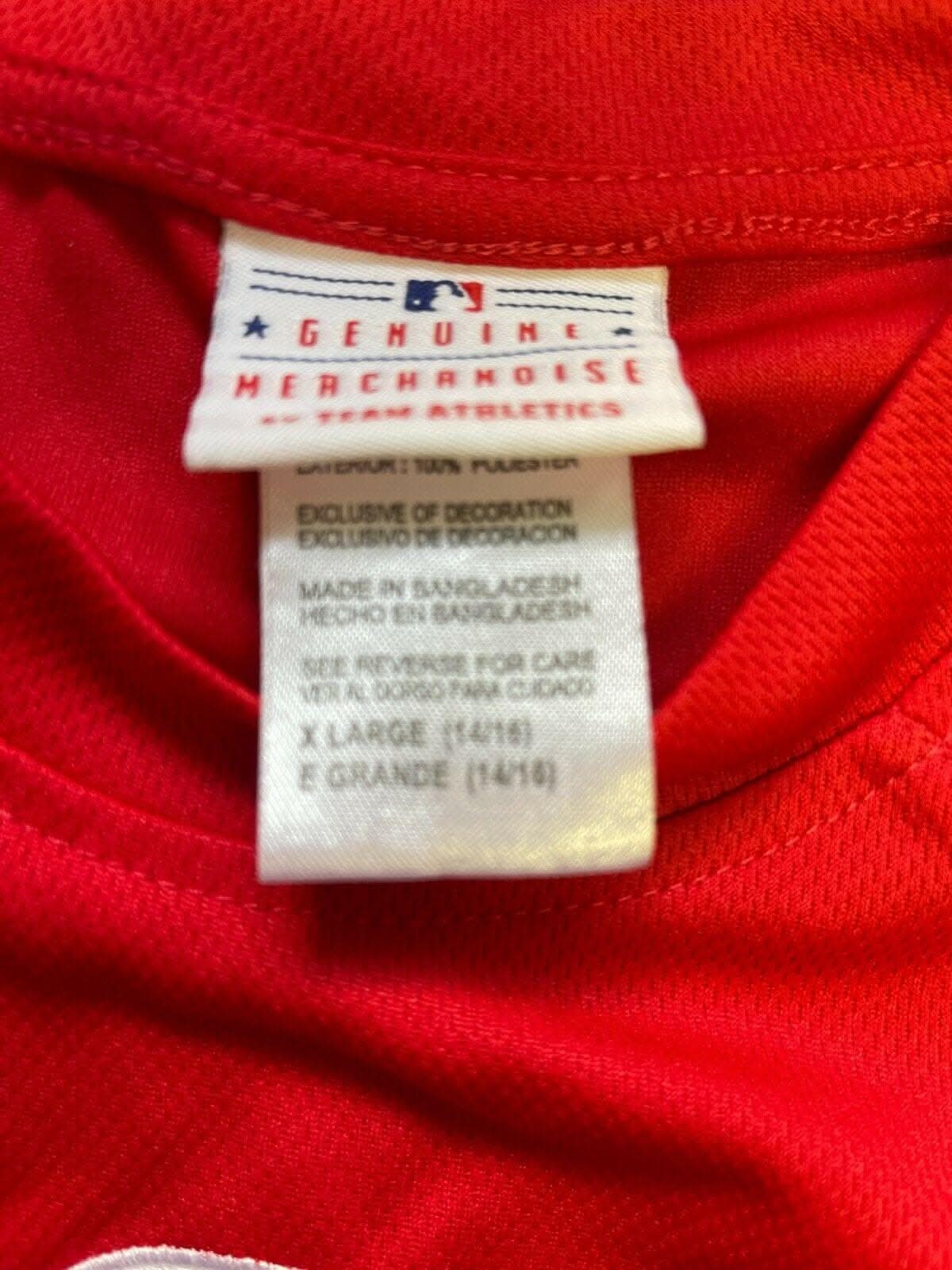 MLB Philadelphia Phillies Team Athletics Wicking T-Shirt Youth XL 14-16