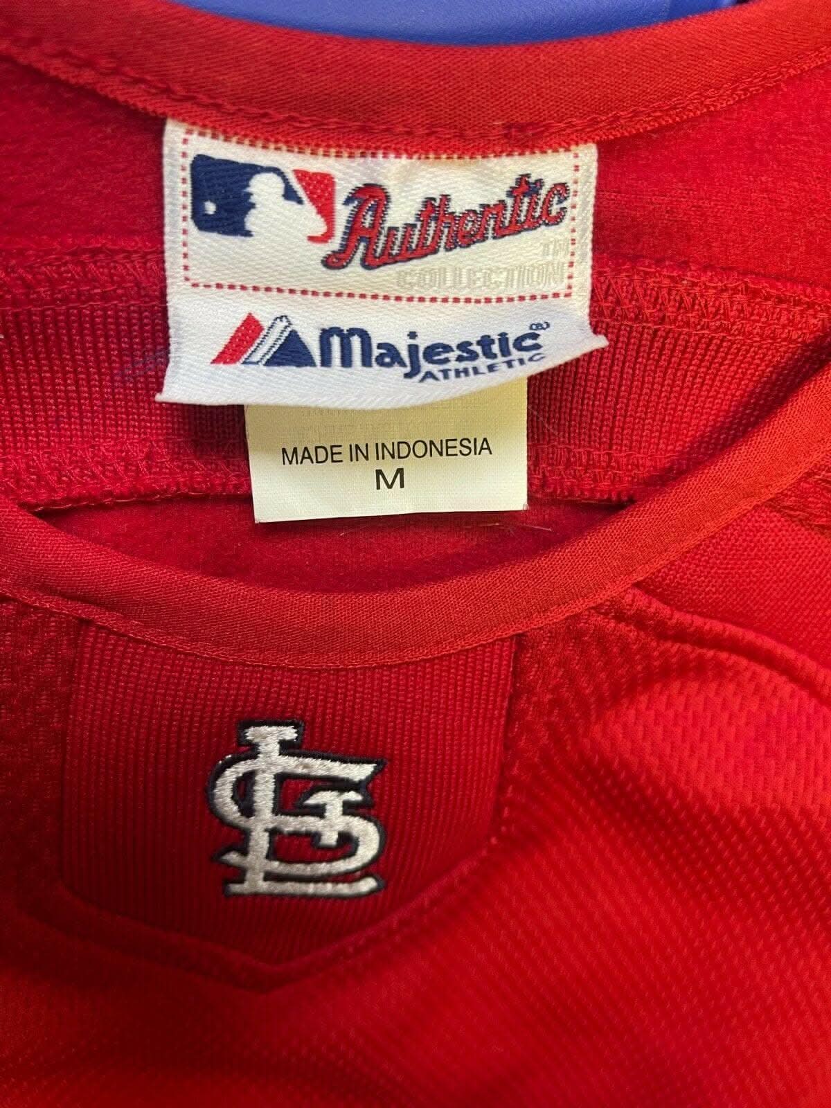 MLB St Louis Cardinals Majestic L/S Therma Base Top Youth Medium 10-12