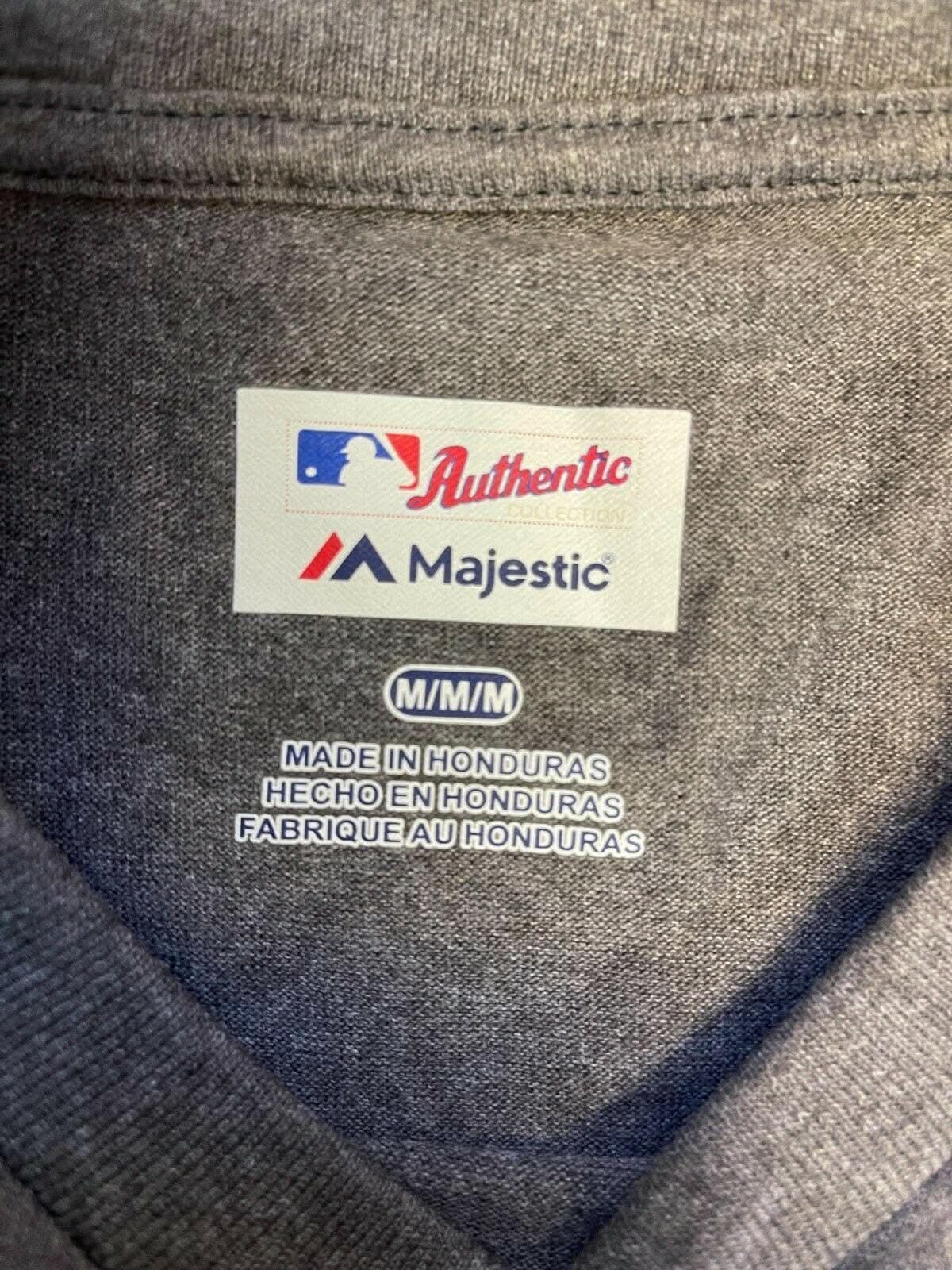 MLB Detroit Tigers Majestic Grey T-Shirt Men's Medium