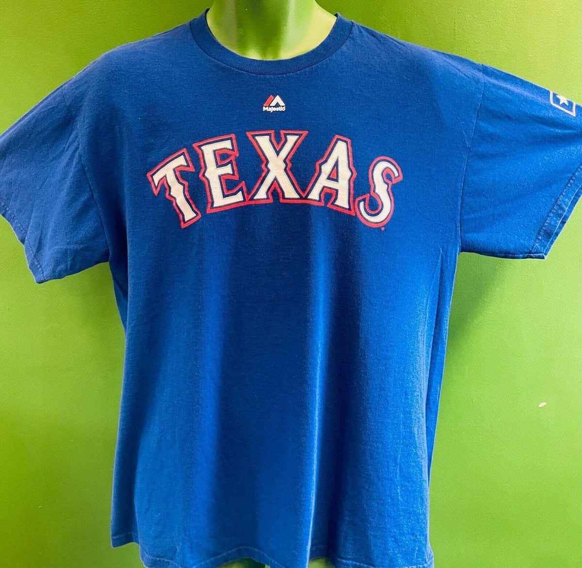 MLB Texas Rangers Michael Choice #15 Majestic T-Shirt Men's Large