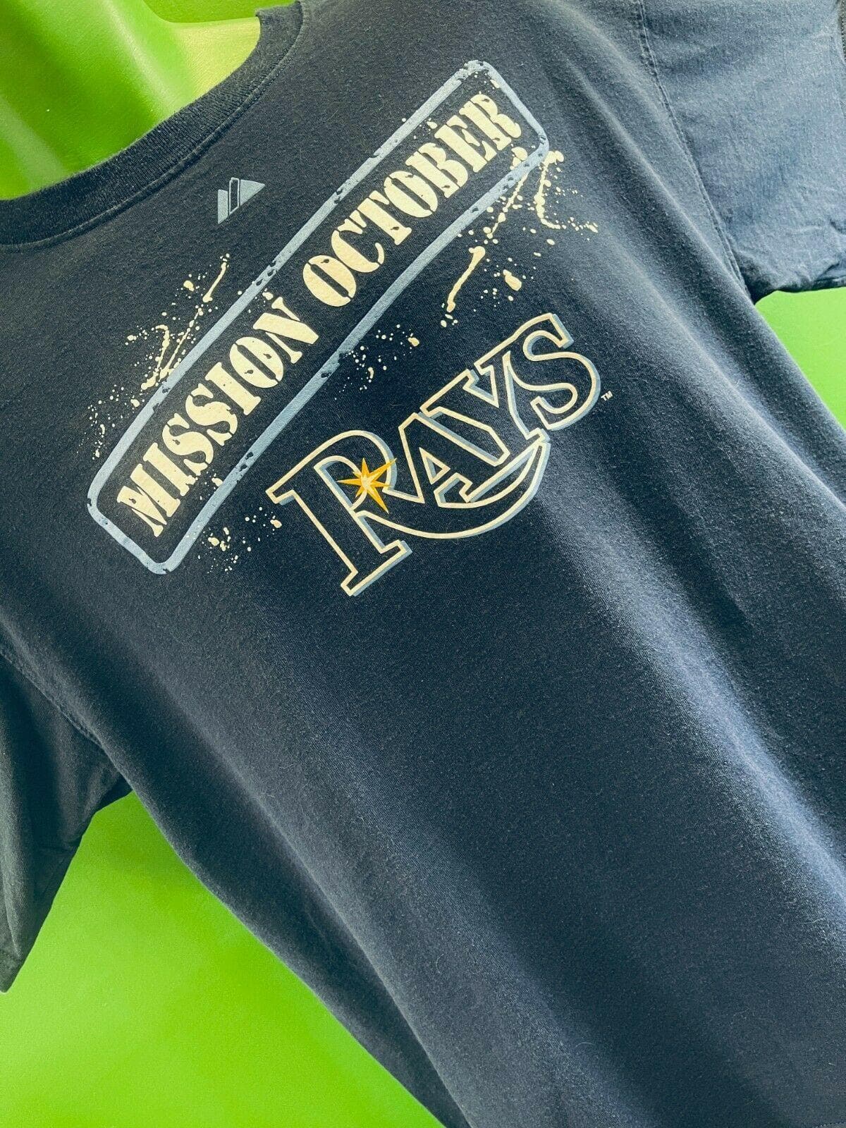 MLB Tampa Bay Rays Majestic "Mission October" T-Shirt Men's Large