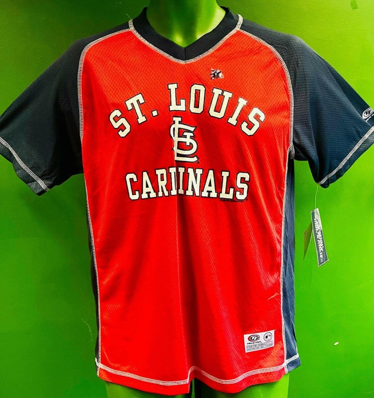 MLB St Louis Cardinals True Fan Wicking T-Shirt Youth Large 14-16 NWT