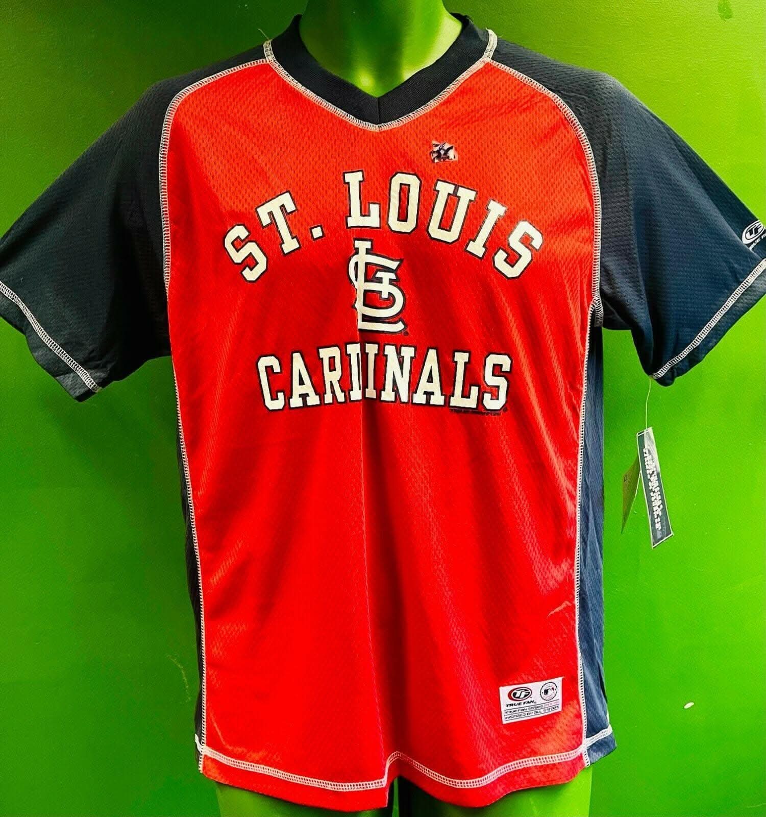 MLB St Louis Cardinals True Fan Wicking T-Shirt Youth Large 14-16 NWT