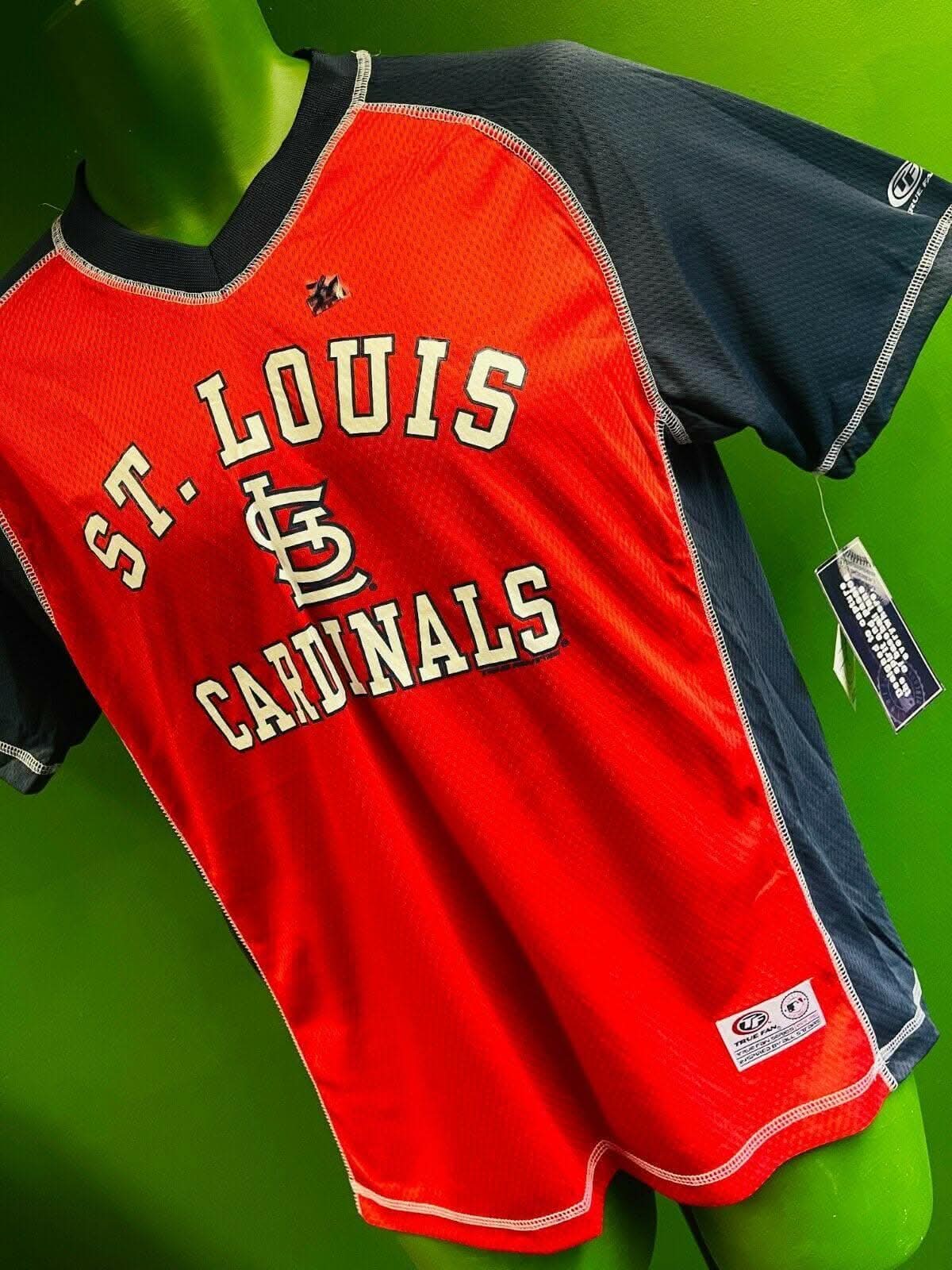 MLB St Louis Cardinals True Fan Wicking T-Shirt Youth Large 14-16 NWT