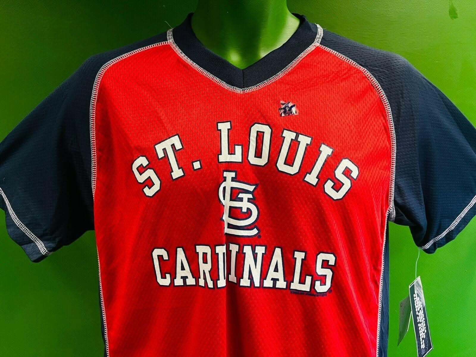 MLB St Louis Cardinals True Fan Wicking T-Shirt Youth Large 14-16 NWT