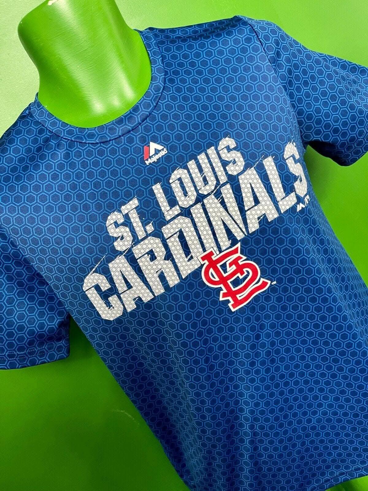 MLB St Louis Cardinals Majestic Patterned T-Shirt Youth Large 14-16