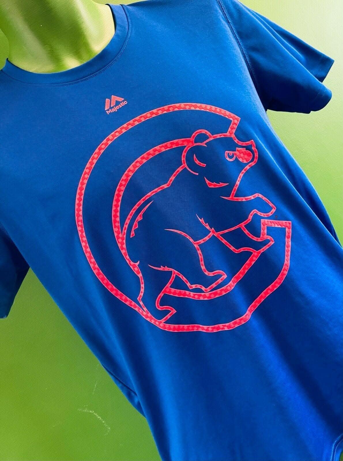 MLB Chicago Cubs Majestic Wicking T-Shirt Youth Large 14-16