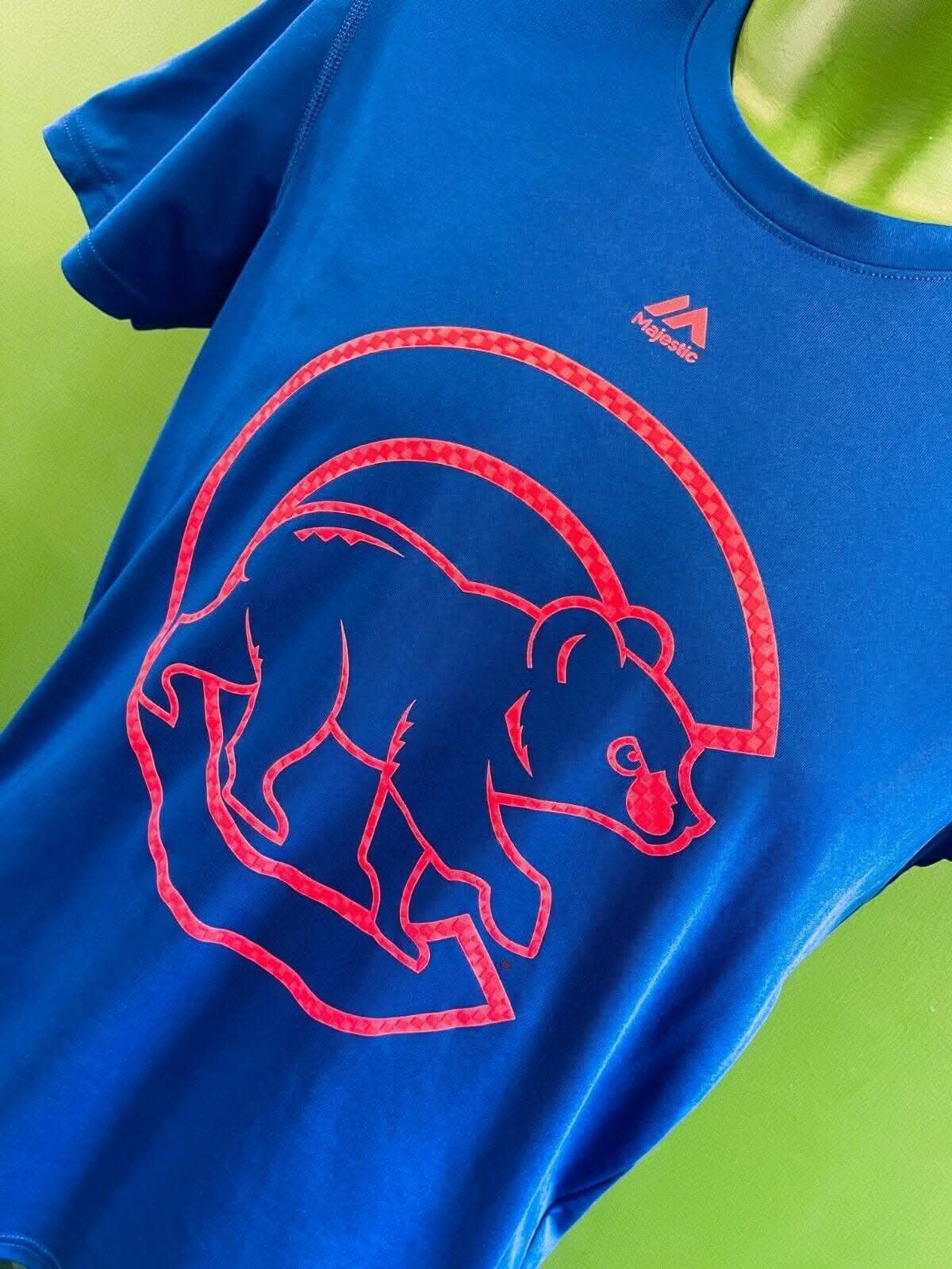 MLB Chicago Cubs Majestic Wicking T-Shirt Youth Large 14-16 - End Zone Kit