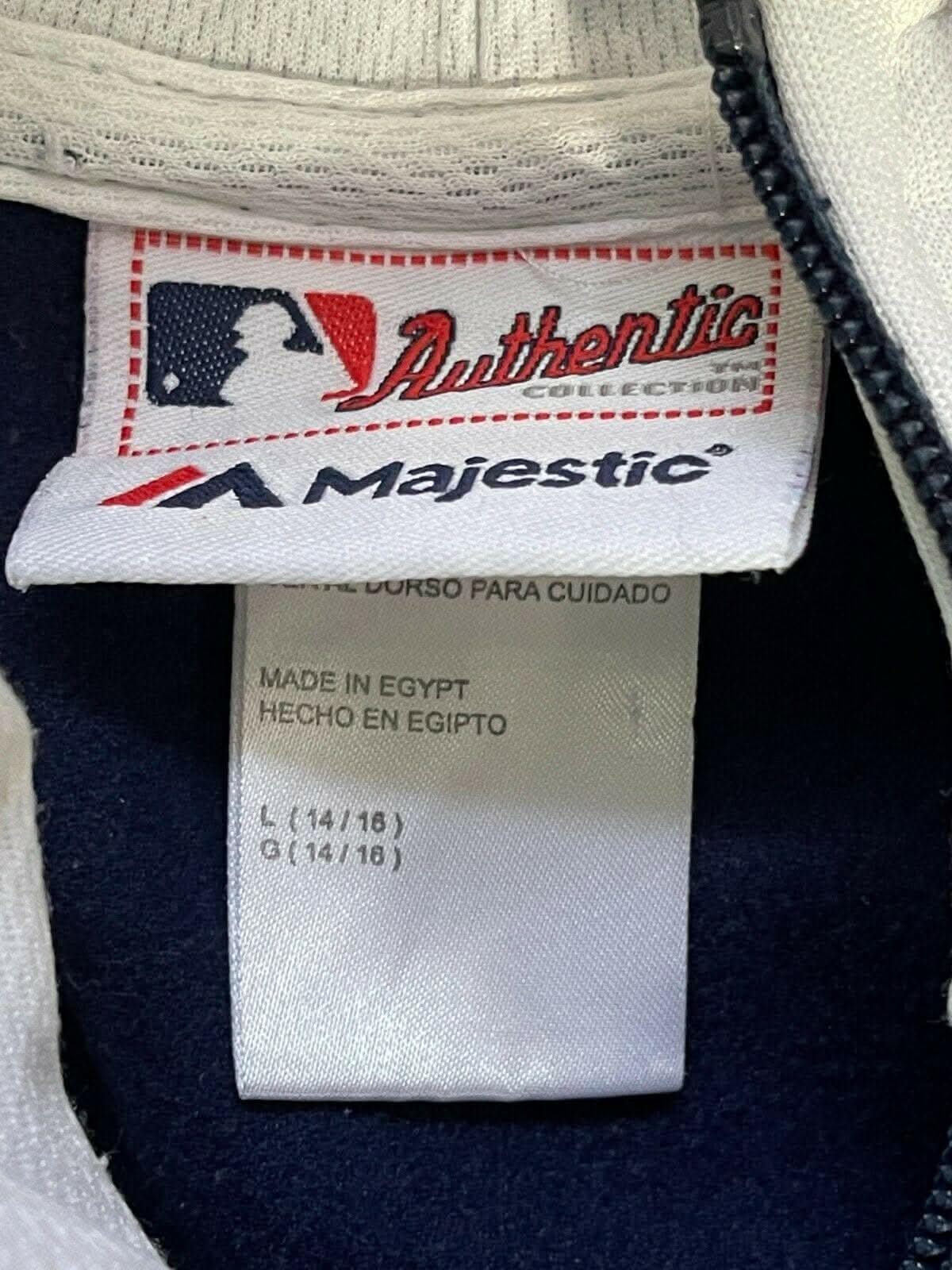 MLB Detroit Tigers Majestic 1/8 Zip Hoodie Youth Large 14-16