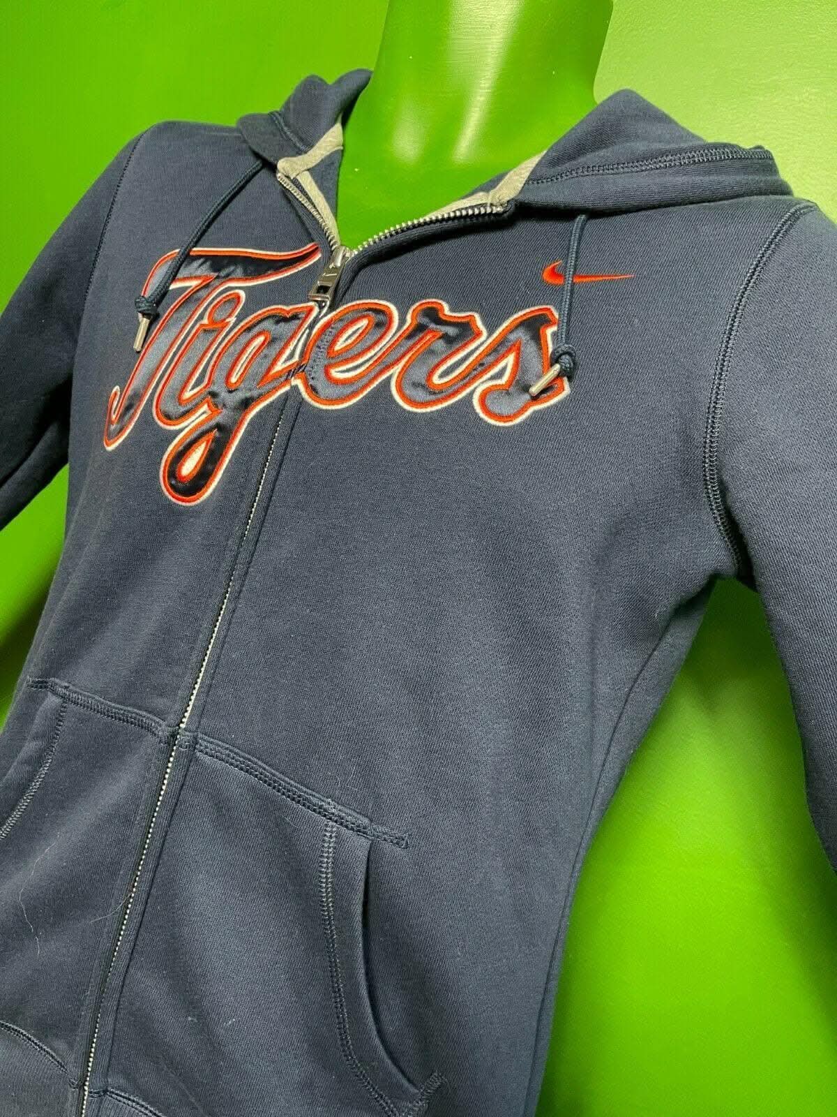MLB Detroit Tigers Full Zip Stitched Hoodie Women's Small-Medium