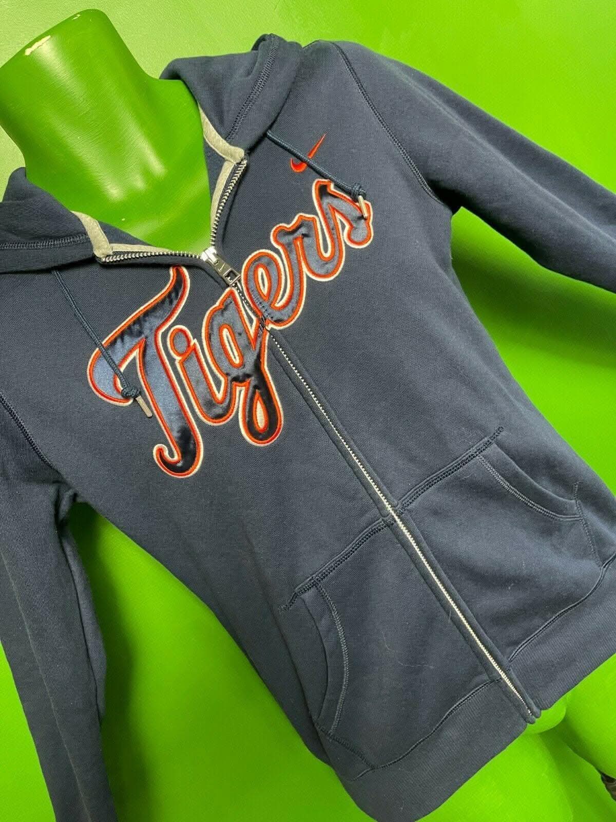 MLB Detroit Tigers Full Zip Stitched Hoodie Women's Small-Medium
