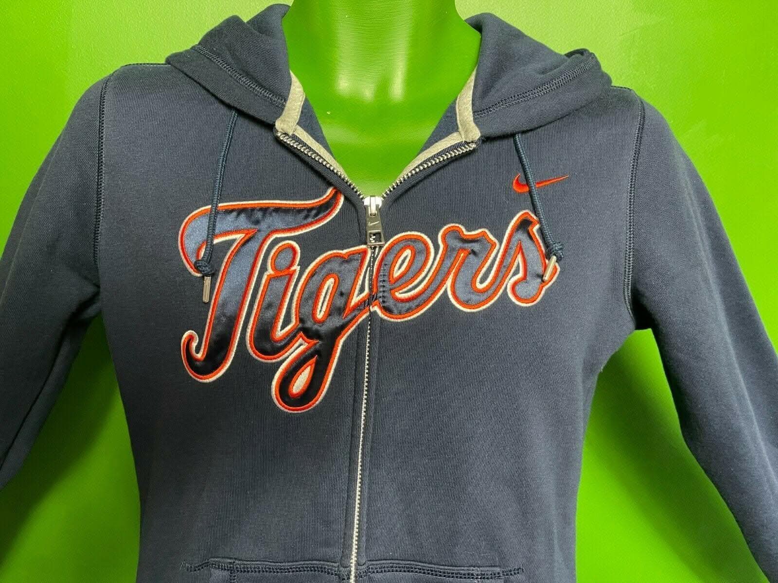MLB Detroit Tigers Full Zip Stitched Hoodie Women's Small-Medium