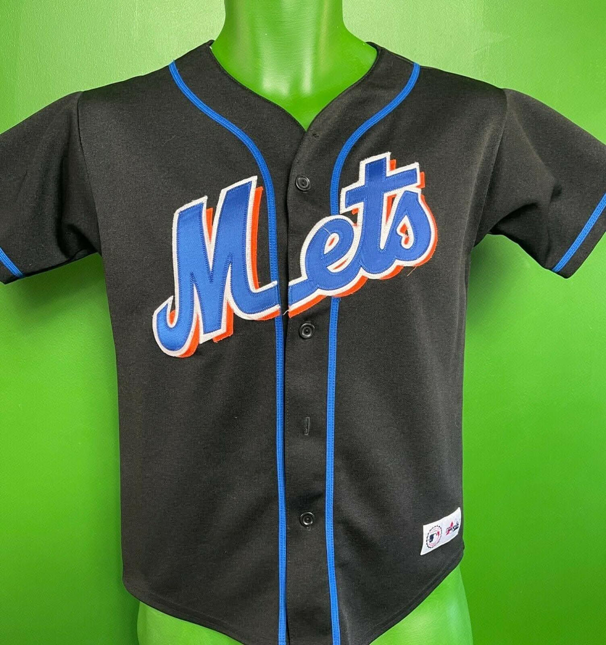 MLB New York Mets Majestic Stitched Baseball Jersey Youth Medium 10-12