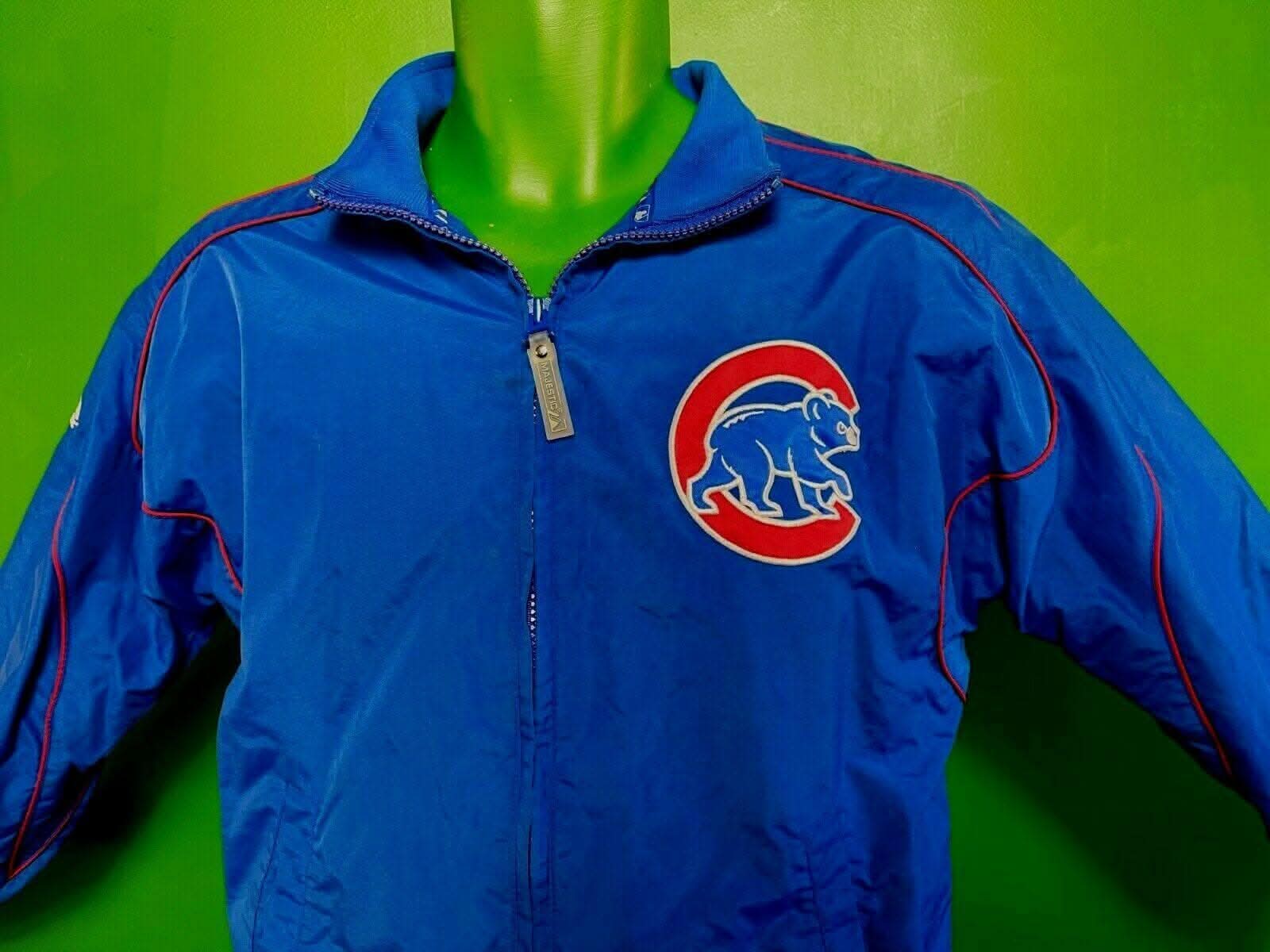 MLB Chicago Cubs Majestic Blue Stitched Jacket Youth Medium 10-12