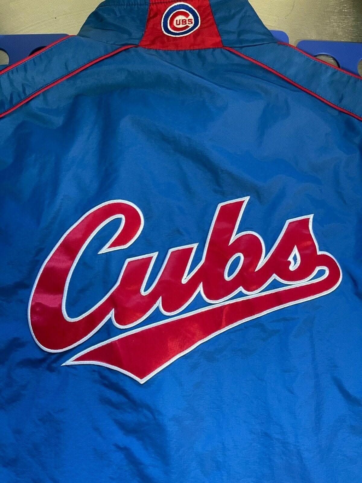 MLB Chicago Cubs Majestic Blue Stitched Jacket Youth Medium 10-12