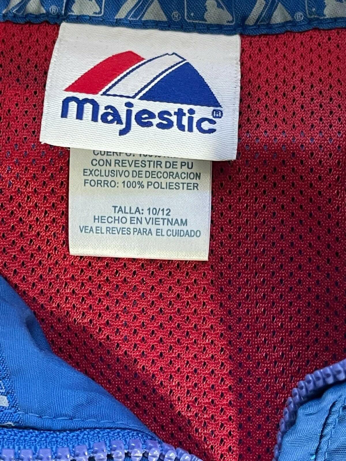 MLB Chicago Cubs Majestic Blue Stitched Jacket Youth Medium 10-12