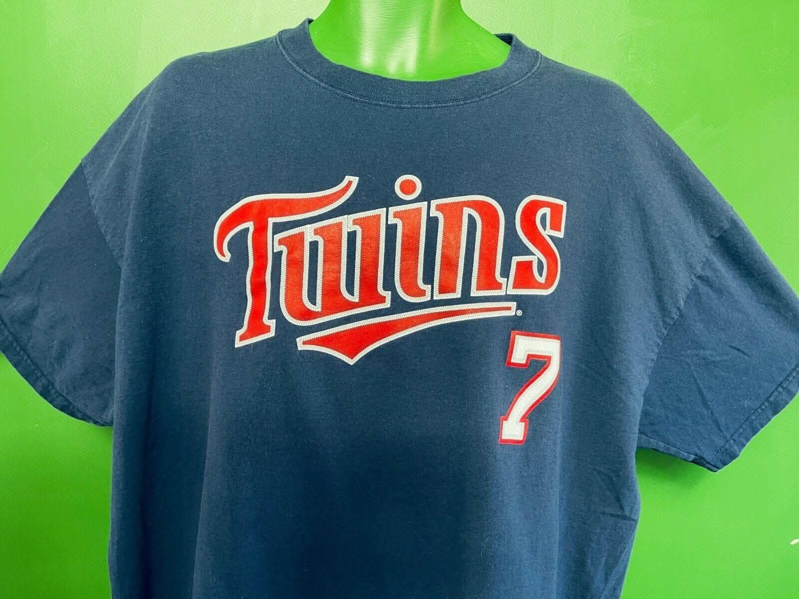 MLB Minnesota Twins Joe Mauer #7 Lee T-Shirt Men's 2X-Large