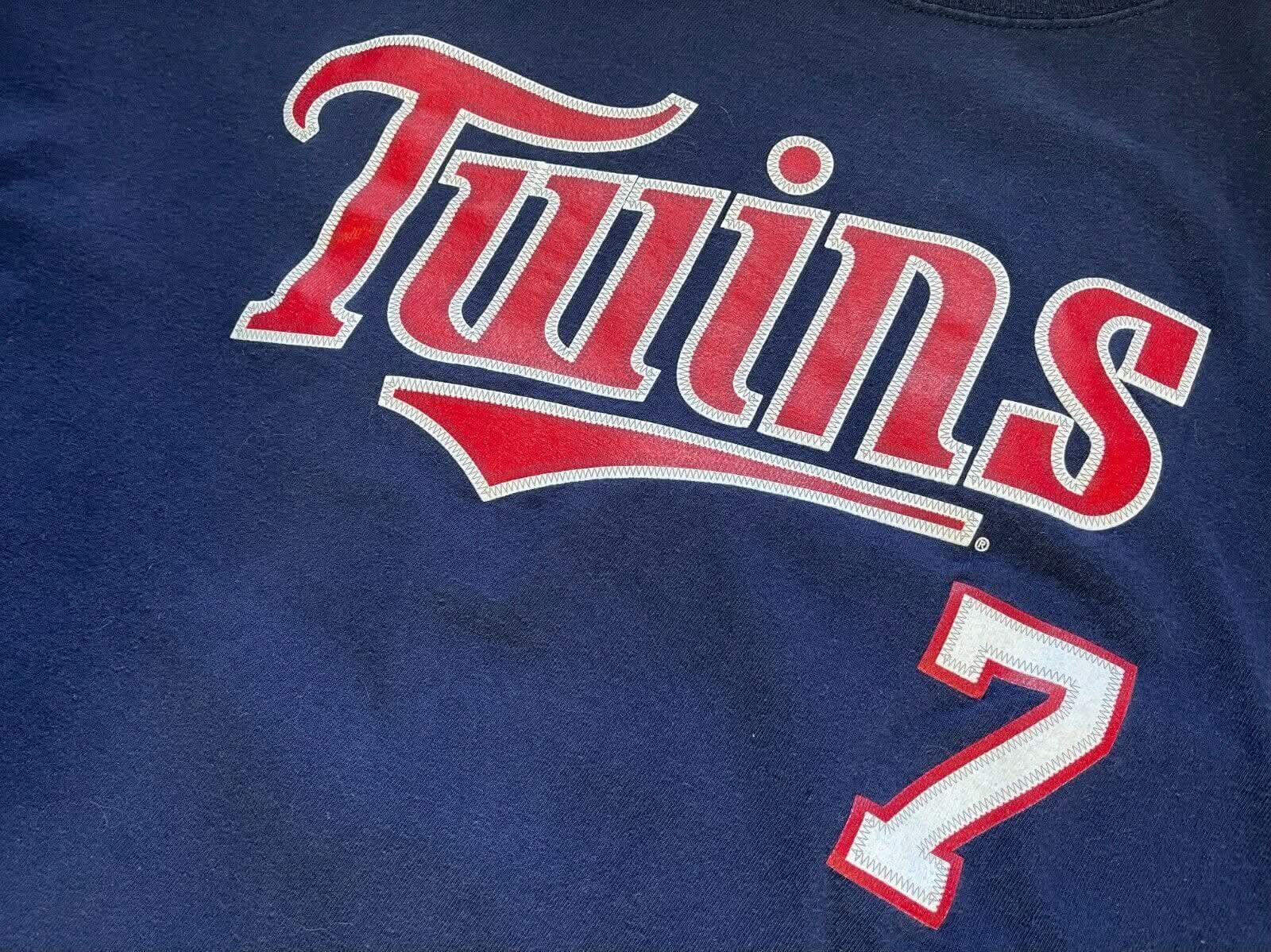 MLB Minnesota Twins Joe Mauer #7 Lee T-Shirt Men's 2X-Large