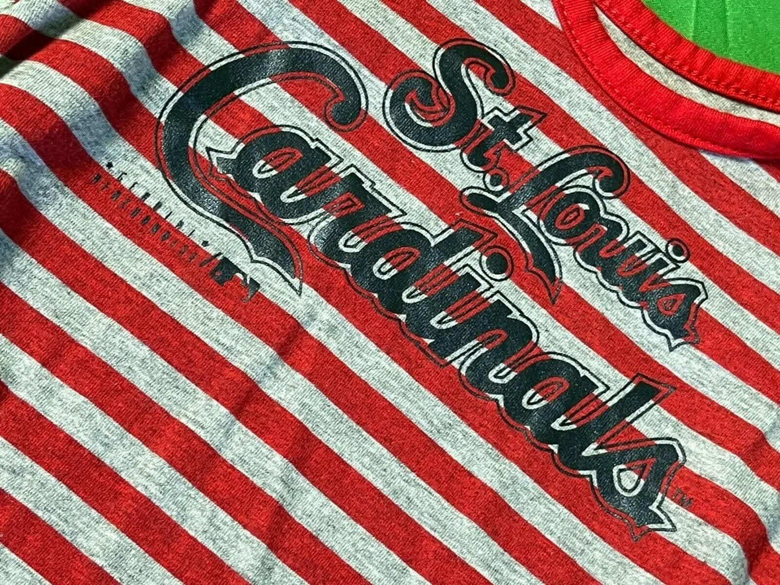 MLB St Louis Cardinals Striped Bodysuit/Vest Girls' Newborn 0-3 months