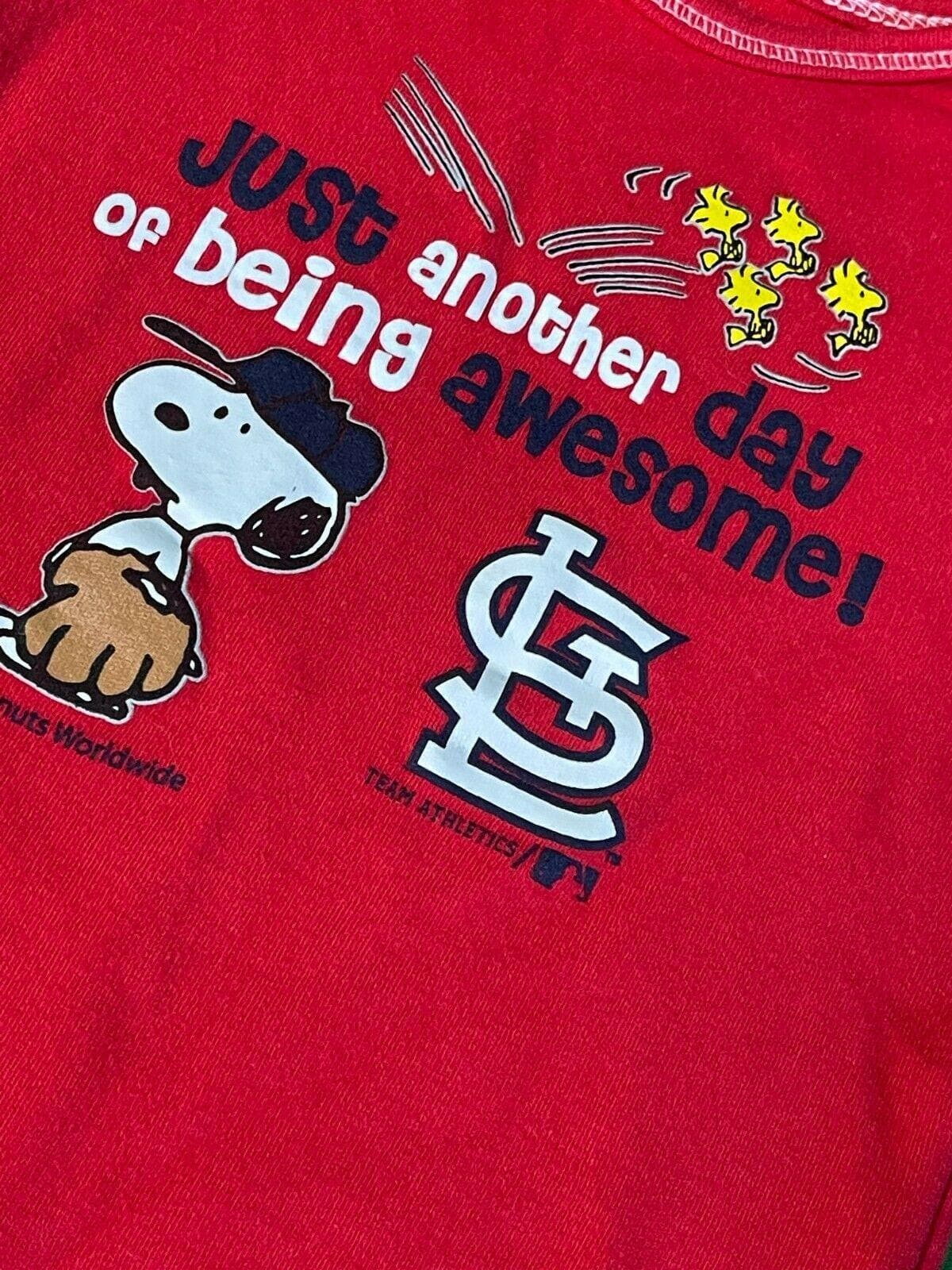 MLB St Louis Cardinals Snoopy Bodysuit/Vest 12 months