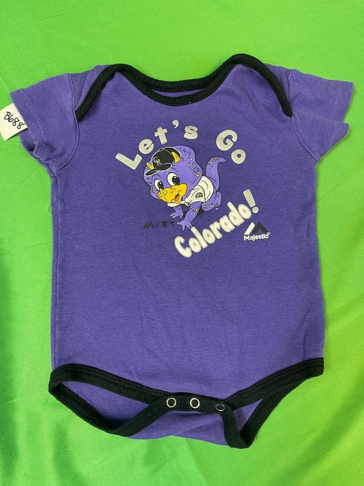 MLB Colorado Rockies Majestic "Let's Go Colorado" Bodysuit/Vest 18 Months
