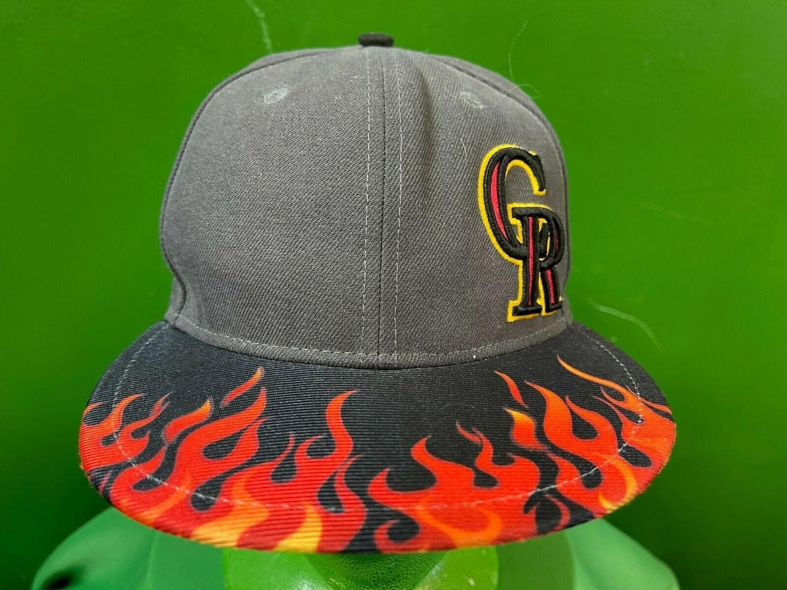 MLB Colorado Rockies New Era 59FIFTY Cap-Hat Size 7 Flames!